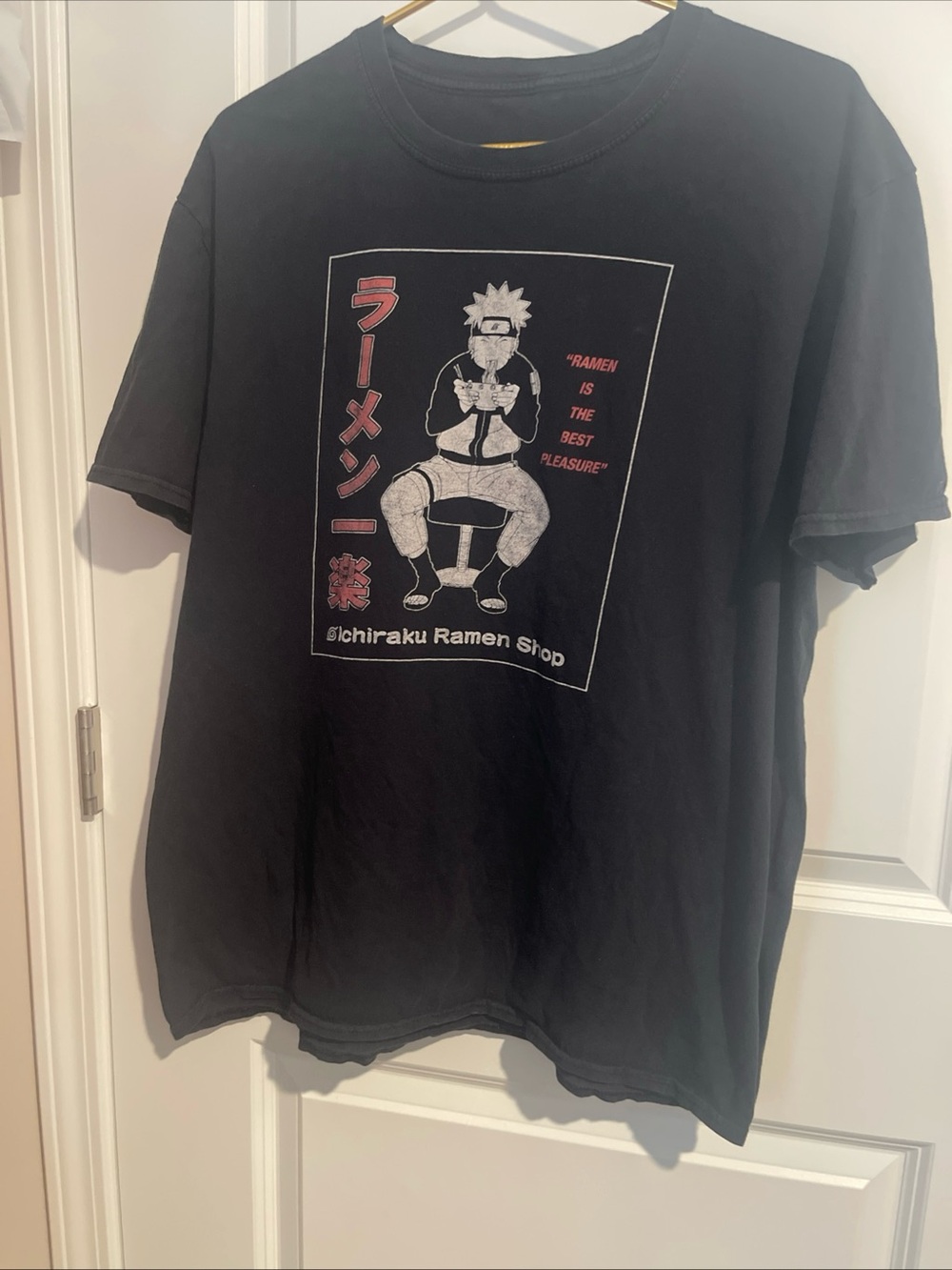 Black Graphic Ramen Shop Tee - Unbranded Men’s T-Shirt L P-P 23 Length 27